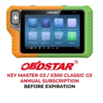 Abonnement annuel Obdstar Key Master G3 / X300 Classic G3 avant expiration
