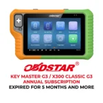Abonnement annuel Obdstar Key Master G3 / X300 Classic G3 expiré pendant 5 mois et plus