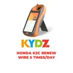 KYDZ - Honda K2C Renouveler le fil 5 fois/jour