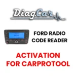 Activation du lecteur de codes radio DiagCar Ford pour CarProTool