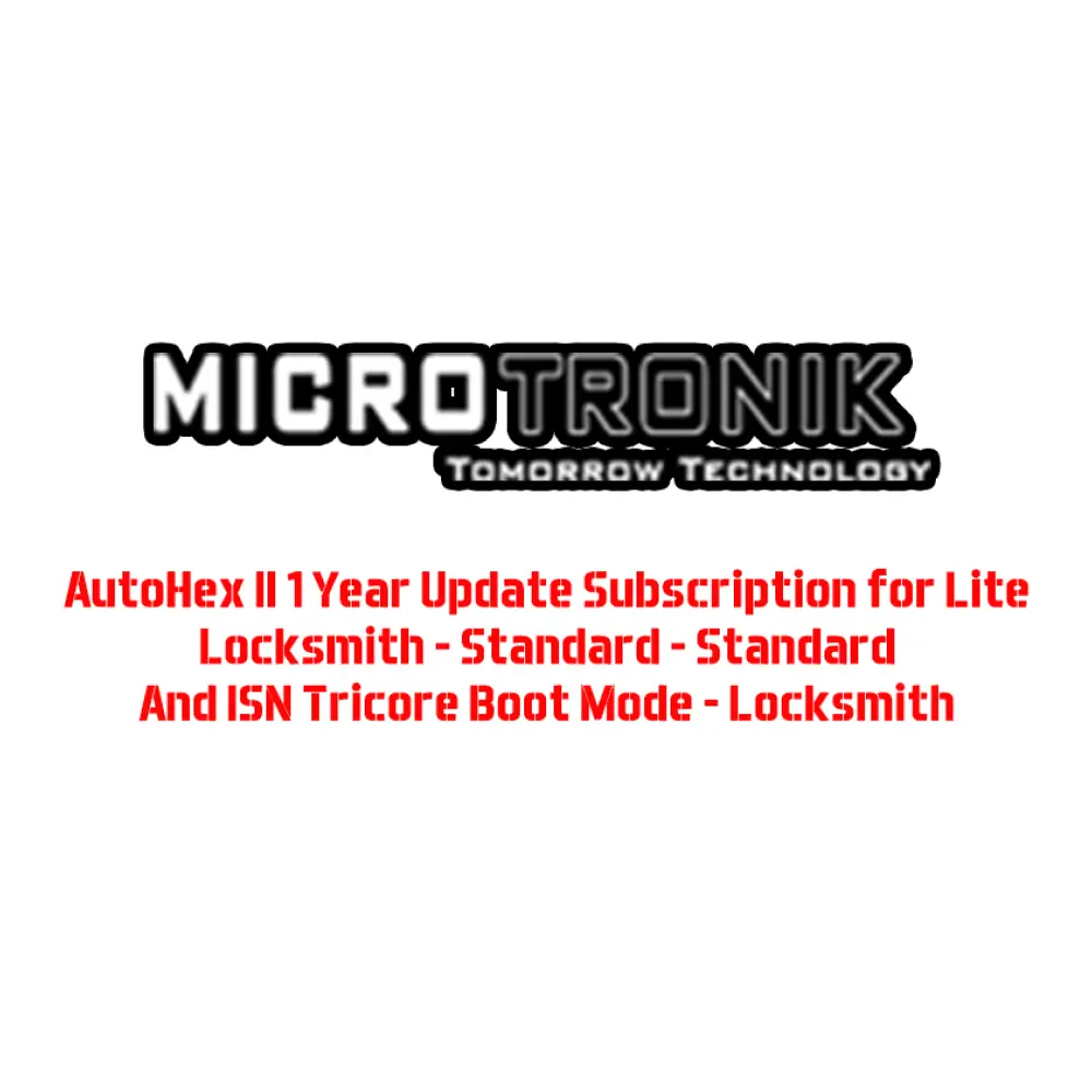 Microtronik (1) Abonnement d'un an à la mise à jour de Microtronik AutoHex II – Image 1