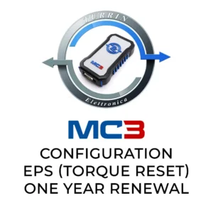 Renouvellement d'un an de la configuration EPS (réinitialisation du couple) de Turrin Elettronica MC3