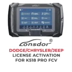 Lonsdor - Activation de licence Dodge / Chrysler / Jeep pour K518 Pro FCV