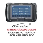 Lonsdor - Activation de licence Citroën / DS / Peugeot pour K518 Pro FCV