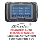Lonsdor - Activation de la licence CHANGHE AUTO / CHANGHE SUZUKI pour K518 Pro FCV