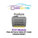 Réinitialisation en cas de crash du module GromCalcTool 0131 PSA Avtoliv V850 (FT CAN)