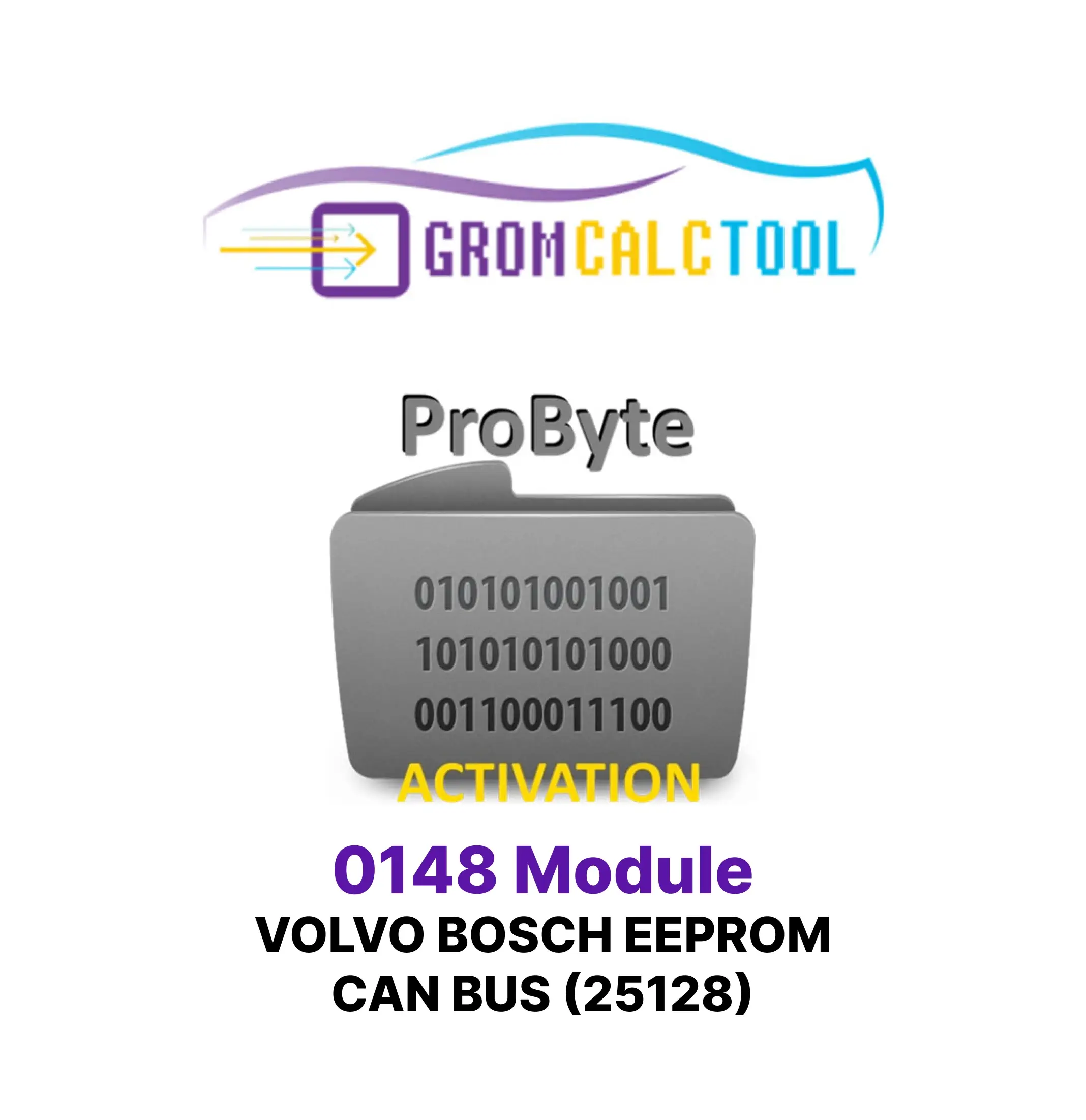 Grom Calc Tool (3) (1) Module GromCalcTool 0148 Volvo Bosch EEPROM CAN BUS (25128) – Image 1