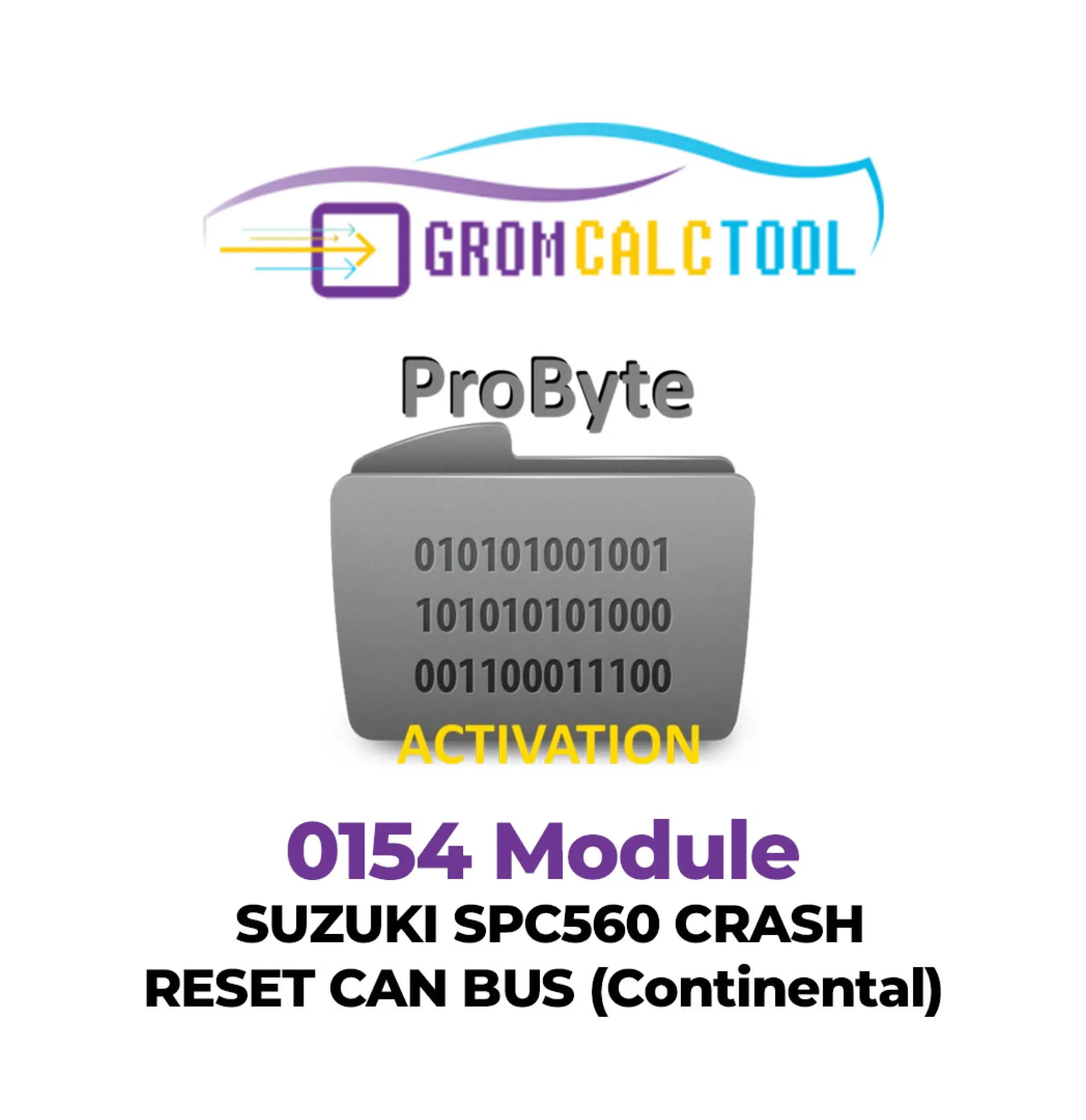 Grom Calc Tool (3) (1) Module GromCalcTool 0154 SUZUKI SPC560 RÉINITIALISATION DE CRASH BUS CAN (Continental) – Image 1