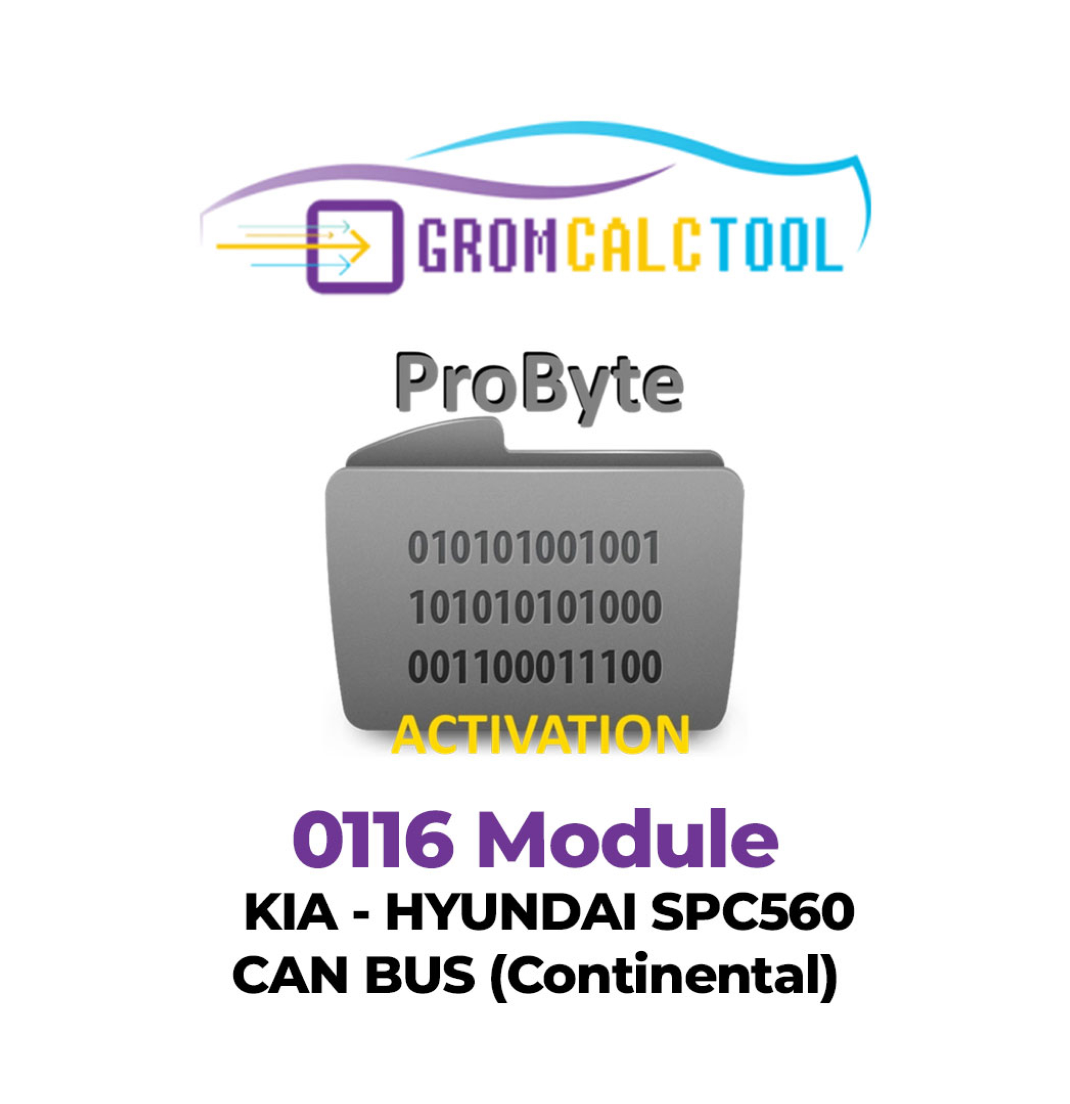 Grom Calc Tool (4) Module GromCalcTool 0116 Kia - Hyundai SPC560 CAN BUS (continental) – Image 1
