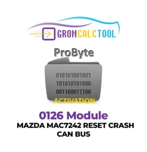 Module GromCalcTool 0126 Mazda MAC7242 Réinitialisation Crash CAN BUS