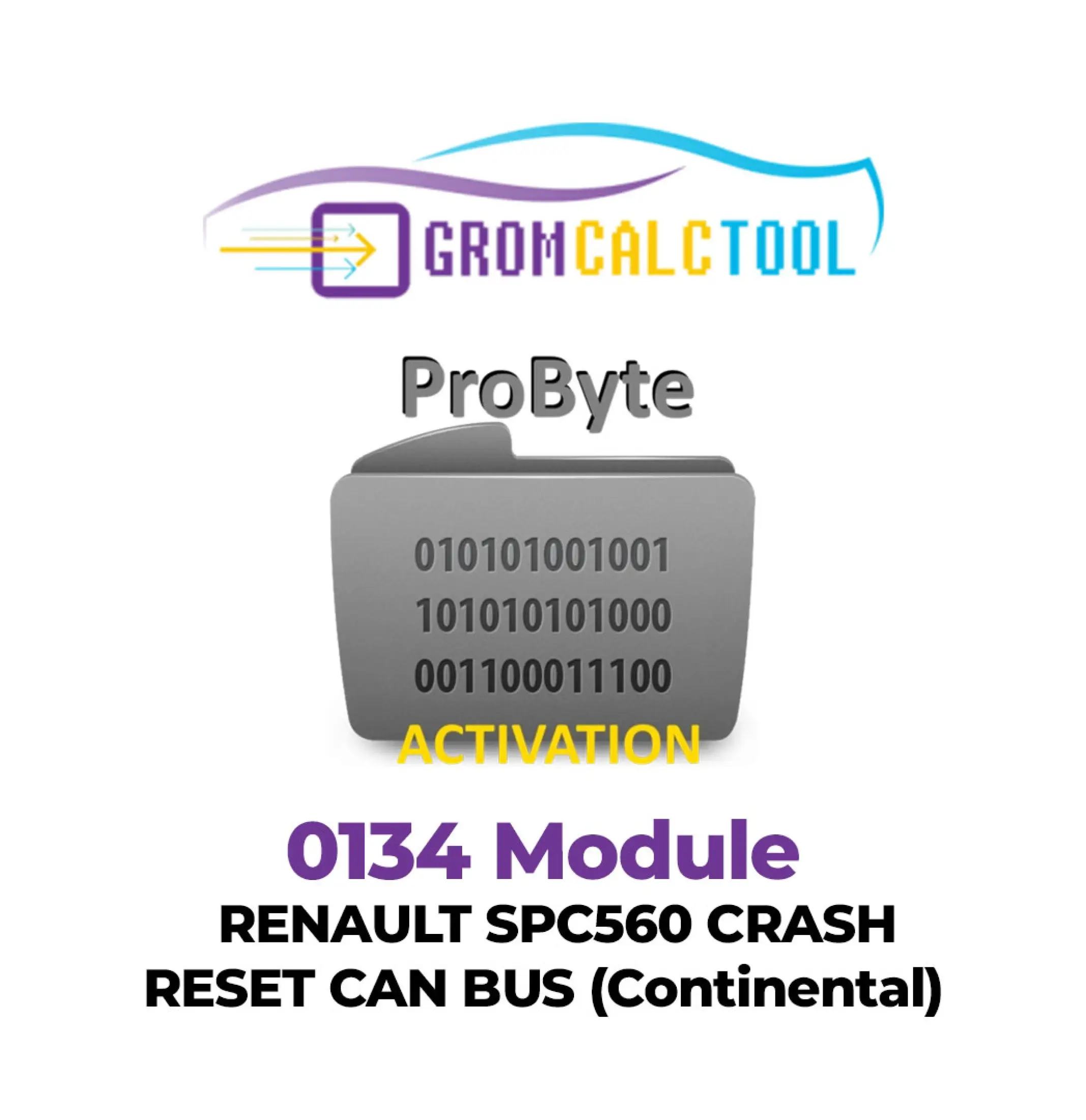 Grom Calc Tool (5) (1) Module GromCalcTool 0134 Renault SPC560 Réinitialisation après crash CAN BUS (Continental) – Image 1