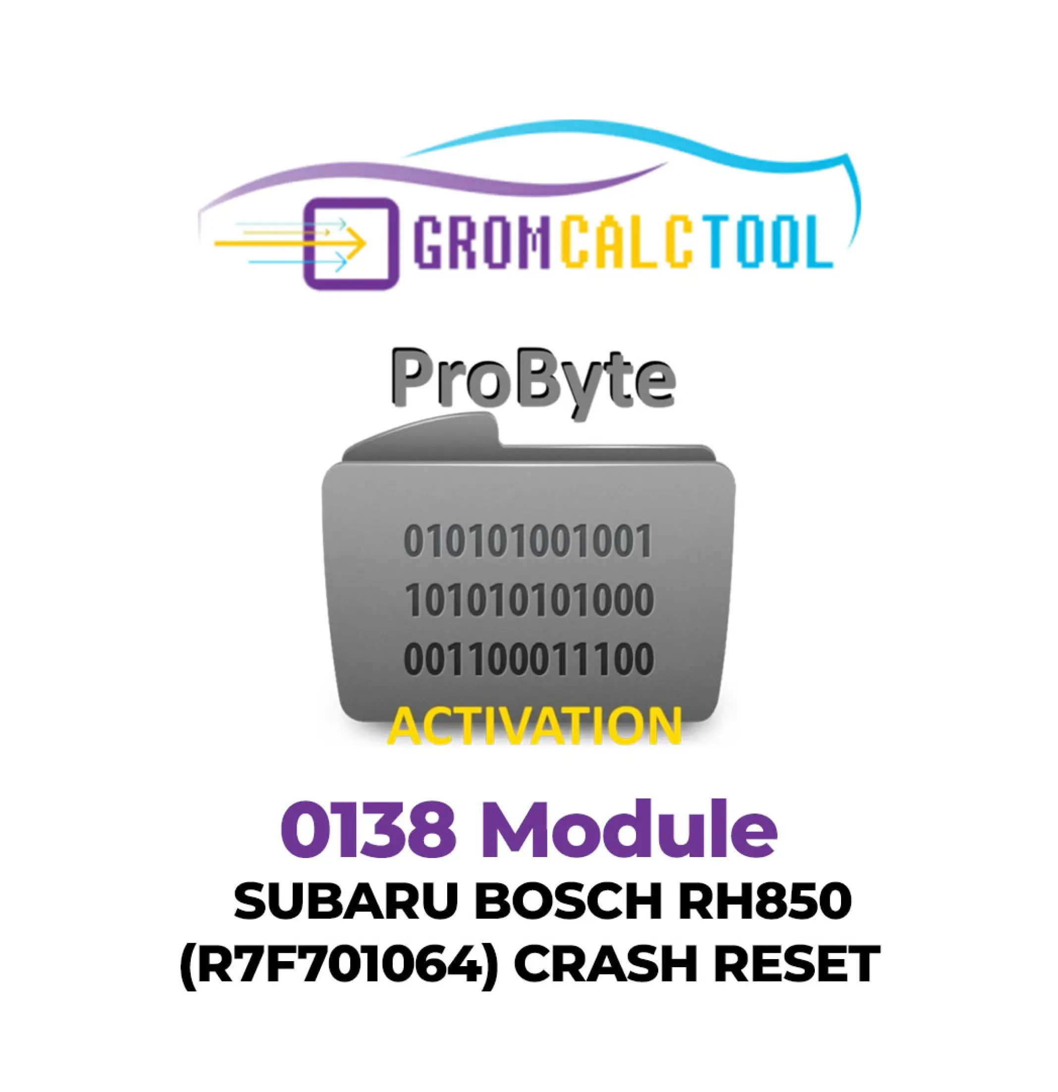 Grom Calc Tool (6) (1) Module GromCalcTool 0138 Réinitialisation après incident Subaru Bosch RH850 (R7F701064) – Image 1