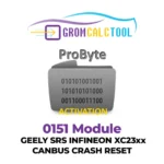 Module GromCalcTool 0151 Réinitialisation de crash Canbus Geely SRS Infineon XC23xx