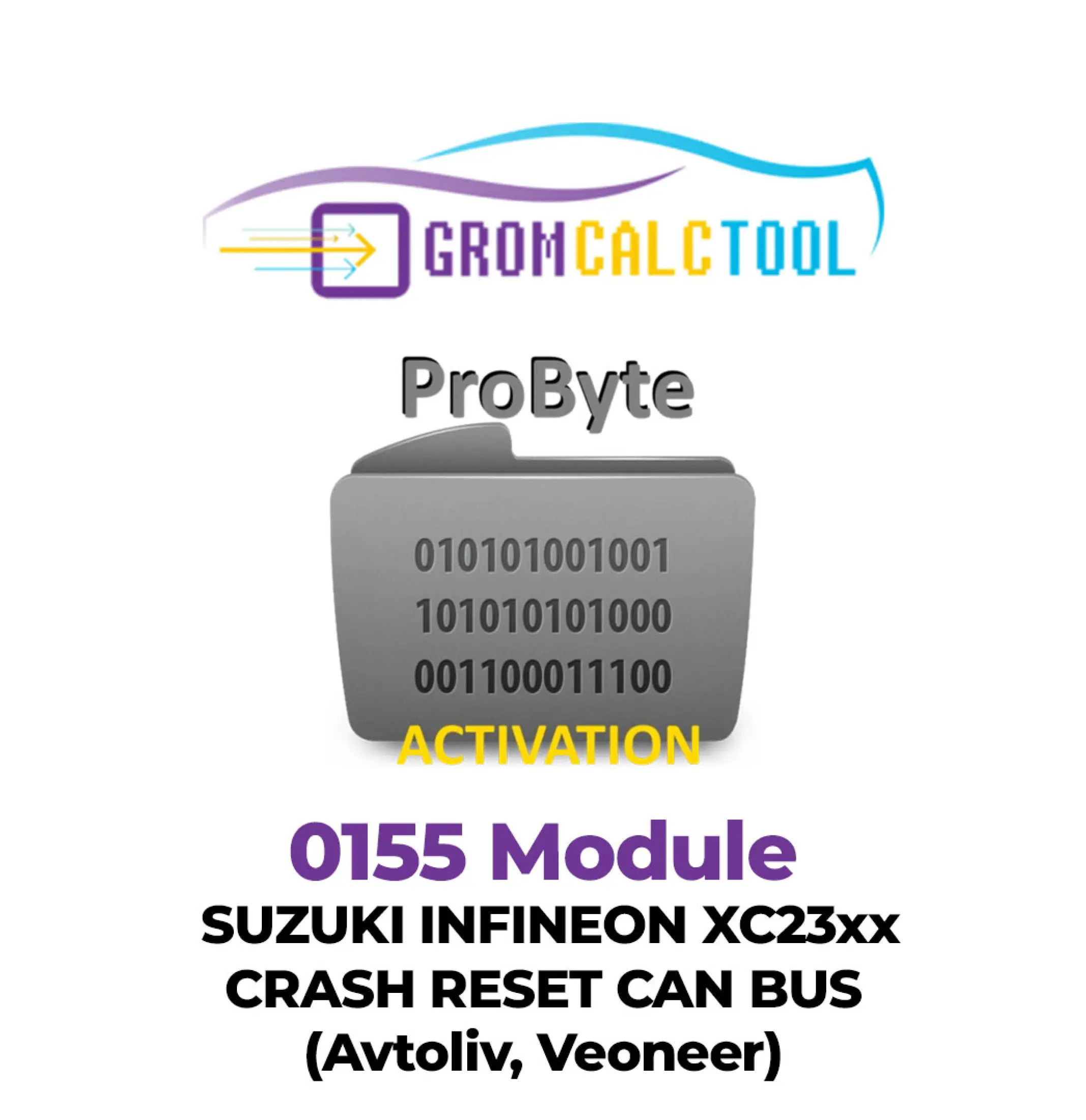 Grom Calc Tool (7) (1) Module GromCalcTool 0155 SUZUKI INFINEON XC23xx RÉINITIALISATION DE CRASH BUS CAN (Avtoliv, Veoneer) – Image 1