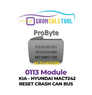 GromCalcTool 0113 Module Kia - Hyundai MAC7242 Réinitialisation Crash CAN BUS