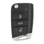 (433Mhz) Keyless Flip Key For VW Golf Mk7 Skoda Octavia