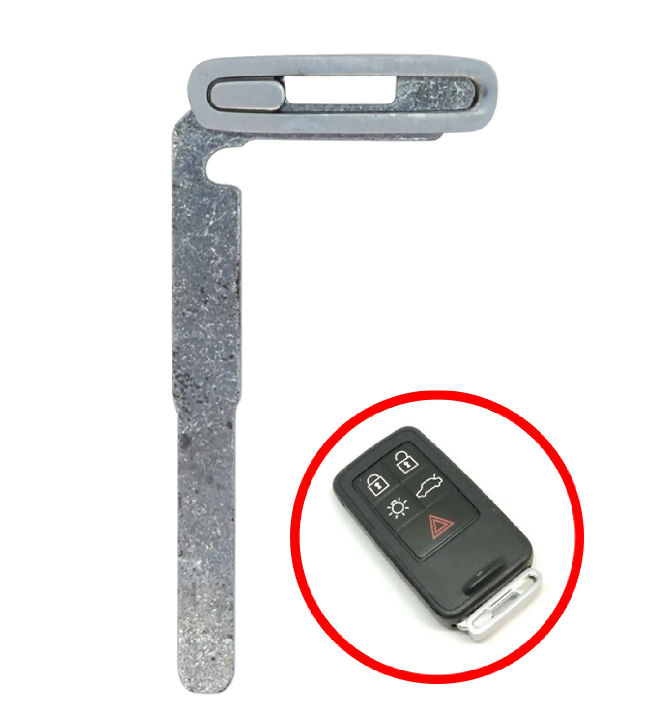 Lame REN pour clé télécommande non rabattable VA6 (3) (1) (1) Lame d’urgence de clé Volvo Smart Key Type 4 – Image 1