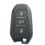 Peugeot 2022 3 Button (light) Smart Key Shell  , W/VA2 Blade
