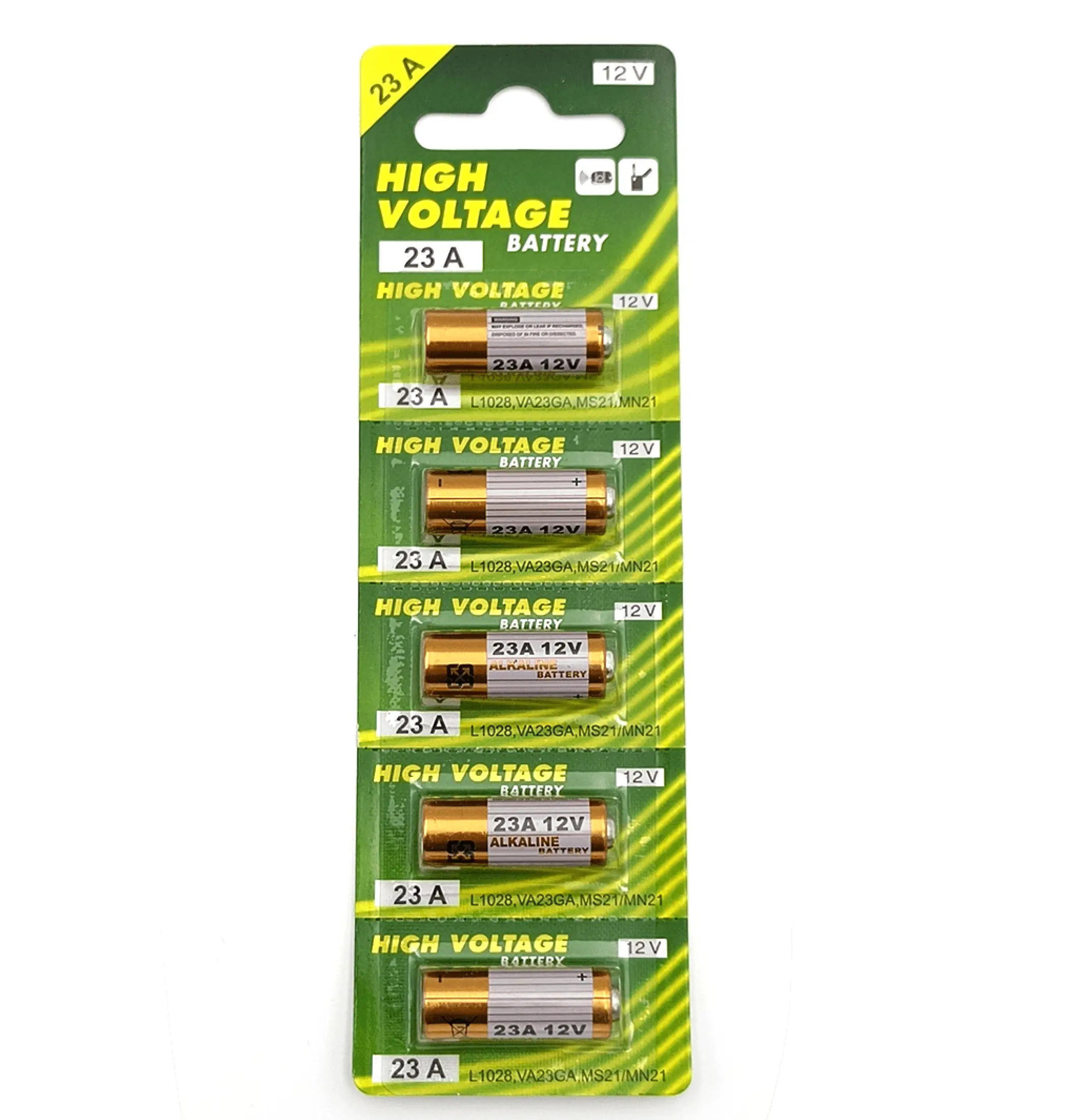PILE-23-A-_1_ (1) Alkaline Batteries 23A 12V 5 Piles – Image 1