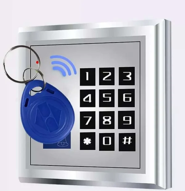 Carte Porte-clés BleuRFID KeyFob Tag 125Khz Carte Porte-clés bleu – Image 2
