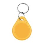 Carte Porte-clés BleuRFID KeyFob Tag 125Khz Carte Porte-clés jaune