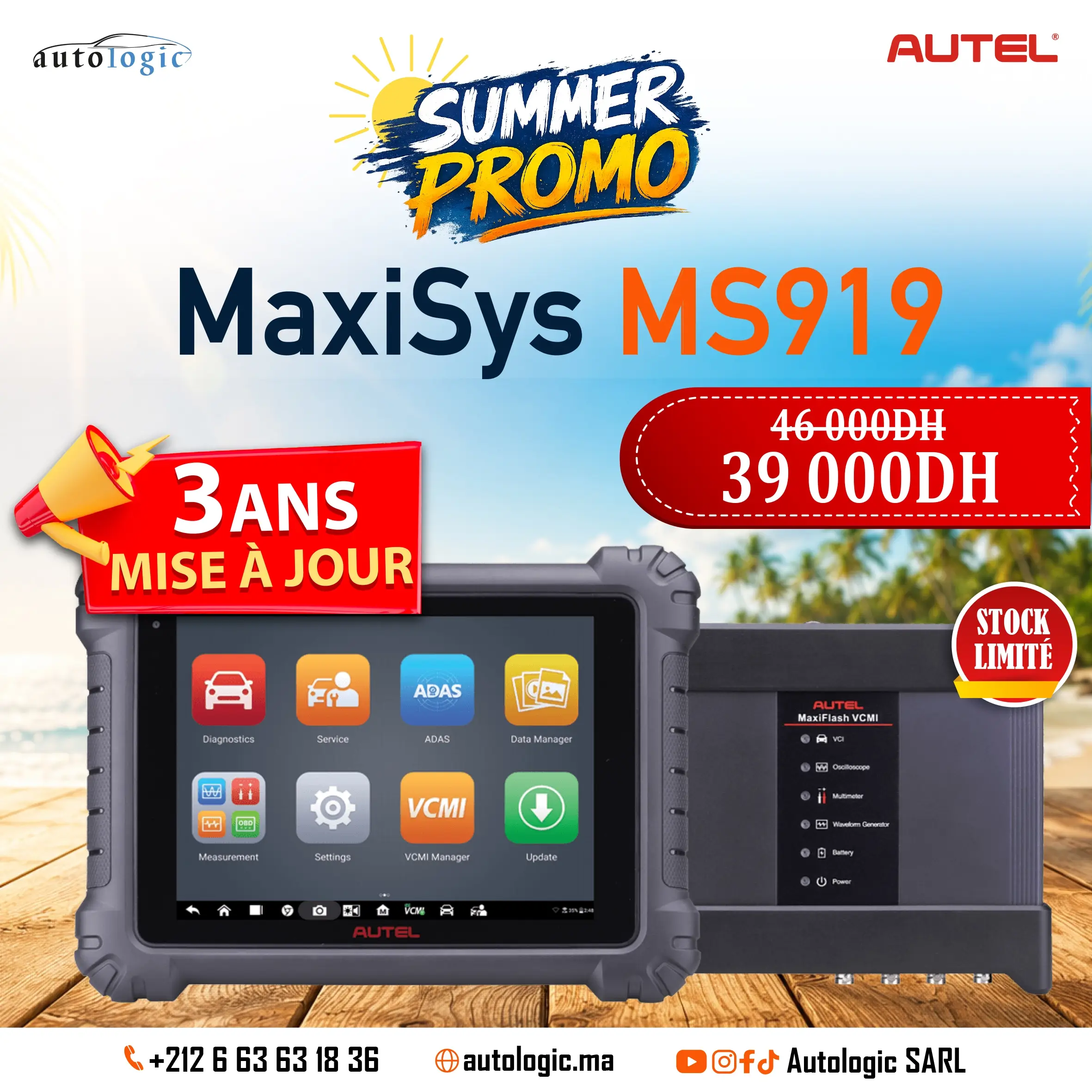 SUMMER-PROMO-909 (1) MaxiSys MS919 3 ans de mises Γ jour Gratuites β Image 1